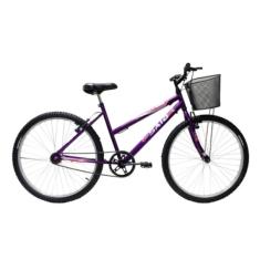 Bicicleta Super Fort com Garupa Aro 26 Violeta - Colli Bike