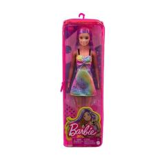 Imagem de Boneca Barbie Fashionista Tie Dye Mechas Roxas Hbv22 Mattel