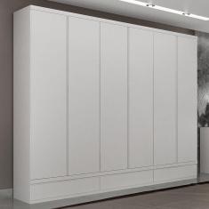 Imagem de Guarda-Roupa Casal Urbano 6 Portas 9 Gavetas Branco - Josandro