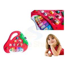 Imagem de Brinquedo Piano Teclado Infantil Bichos Musical Moranguinho - Str Stor