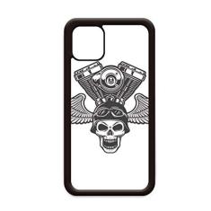 Imagem de Óculos de luz esqueleto padrão de motocicleta para iPhone 11 Pro Max capa para celular Apple