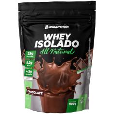 Imagem de WHEY ISOLADO ALL NATURAL 900G CHOCOLATE New Nutrition 