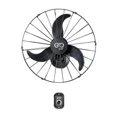 Imagem de Ventilador Oscilante de Parede 60cm Goar Metal Preto 220V