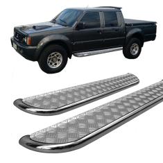 Imagem de Estribo L-200 GL/GLS Chapa Cromada Cabine Dupla