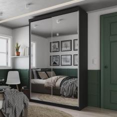 Imagem de Guarda Roupa Solteiro com Espelho 2 Portas em Perfect Lugano rr Moveis