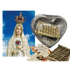 Imagem de Presente de Páscoa 3 Chocolates Diet para Idosos + 1 Quebra-cabeça Nossa Senhora de 60 peças