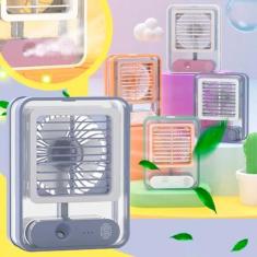 Imagem de Ventilador Umidificador Portátil Recarregável Usb 3 Veloc. - Relet