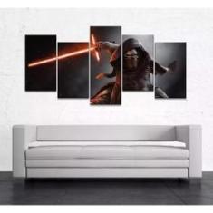 Imagem de Quadro Decorativo 129x63 Sala Quarto Kylo Ren
