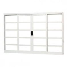 Imagem de Janela de Aço de Correr 120x200cm 4 Folhas Minas Sul MGM