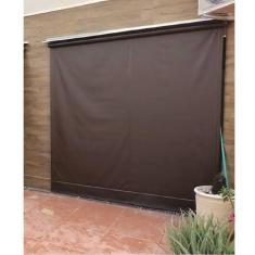 Imagem de Toldo Cortina Marrom - 3,60m x 1,60m - kit completo