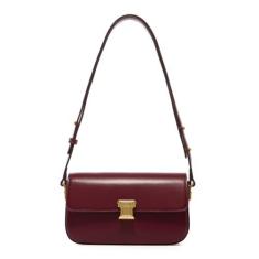 Imagem de LA'FESTIN Bolsa pequena de couro para mulheres: Bolsa tiracolo de ombro, Vermelho