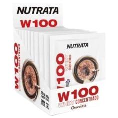 Imagem de W100 Whey Concentrado - 12 Sachês 30g Chocolate - Nutrata