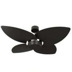 Imagem de Ventilador De Teto Natuvent Dahlia No Light 4 Pás Madeira Preto