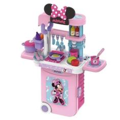 Imagem de Cozinha Infantil Minnie 3 Em 1 Maleta Rosa - Multikids 1300