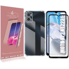 Imagem de Capa Case Anti Shock E Película De Vidro 3d Compativel Moto E22 XT2239
