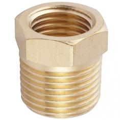 Imagem de Bucha Redução Lubefer 1/4 Macho x 1/8 Fêmea Aço