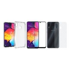 Imagem de Capinha Antichoque E Película Vidro 3d E Traseira Samsun A20