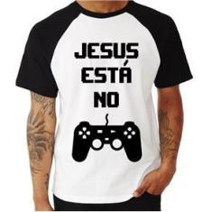 Imagem de Camiseta Raglan Jesus Está No Controle - Foca Na Moda