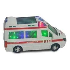 Imagem de Carrinho De Ambulância Hospital Com Som Led Bate E Volta 911