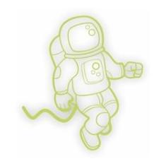 Imagem de Adesivo Brilha No Escuro Neon Astronauta 40 Cm X 44,4 Cm
