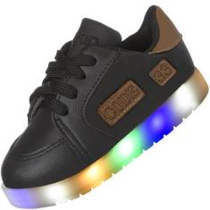 Imagem de Tênis Infantil Led Masculino Confortável Menino Moderno - Beakid