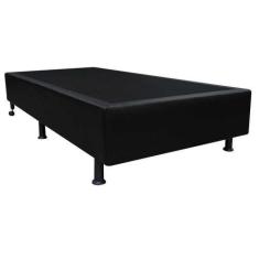 Imagem de Base Box para Cama Solteiro 88x188cm Liz S05 Sintético Preto - Mpozena