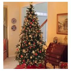 Imagem de Árvore De Natal Pinheiro Verde 2,10 Grande E Cheia Luxo 1000 galhos - 