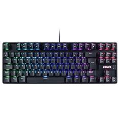Imagem de TECLADO MECÂNICO TKL NERON OUTEMU HOTSWAP LED RGB - PNOHBLRGB – ABNT2 – PCYES, Cor: Preto com LED RGB