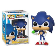 Imagem de Brinquedo colecionável Funko Pop! Jogos Sonic Sonic com Esmeralda