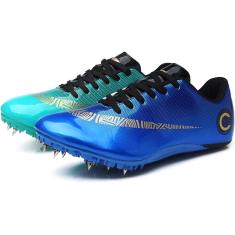Imagem de Masculino feminino spike sapatos de pista sapatos de corrida de distância destacável 8 unhas spikes sapatos de pista e campo tênis de borracha pista ao ar livre respirável antiderrapante sap