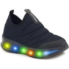 Imagem de Tênis Menino Novopé Juvenil Led Calce Fácil Slip On 30001272-Masculino
