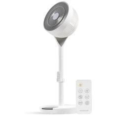 Imagem de Ventilador Pedestal com Controle Remoto, Oscilação de 360 Graus e 12 Velocidades, 110V, IRIS USA, Branco