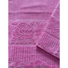 Imagem de Kit De Toalha De Banho E Rosto Rosa