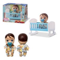 Imagem de Boneco Little Dolls Bercinho Com Chupeta Divertoys