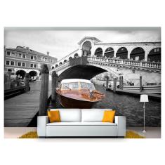 Imagem de Papel De Parede Cidade Veneza Barco Lancha 3D Ncd165