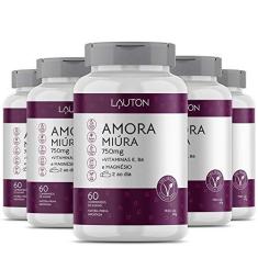 Imagem de 5x Amora Miura Premium 60 Tab 750mg Alivia Tpm Menopausa - Lauton Nutrition Clinical Series