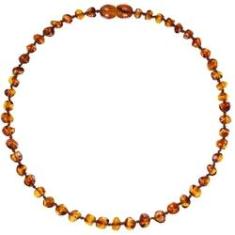 Imagem de Colar de Âmbar Baroque Cognac 32cm