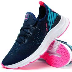 Imagem de Tênis Feminino Xtry Running Sport Calce Fácil Caminhada Treino-Feminino