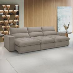 Imagem de Sofá Retrátil e Reclinável 320cm Martinho Veludo