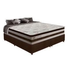 Imagem de Cama Box Casal King 1,93M Colchão Molas Pocket 30cm Love Story 193X203
