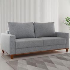 Imagem de Sofá 2 Lugares Gibran Linho Inox - Viero Móveis