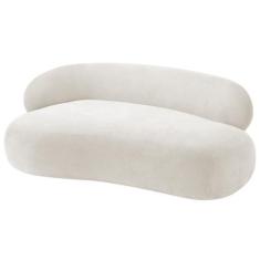 Imagem de Divã Recamier Luxo Decorativo Canadá 150cm Lado Direito Bouclé - Doce