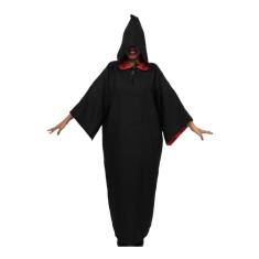 Imagem de Fantasia Halloween Adulto Capa da Morte Túnica c/ Capuz Assustadora