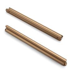 Imagem de Asidrama Pacote com 10 puxadores de armário de cozinha bronze champanhe 228 mm, puxadores de armário de cozinha para puxadores de gaveta de armário