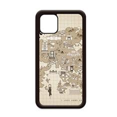 Imagem de Capa com mapa tradicional de Hong Kong Visit China para iPhone 11 Pro Max para Apple Mobile Case Shell