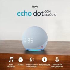 Imagem de Echo Dot (5ª Geração) Smart Speaker Com Relógio E Alexa Lançamento Ama