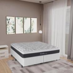 Imagem de Colchão King Molas Maxspring Marselha 193x203x25cm Herval Branco / Preto