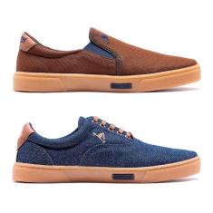 Imagem de Tênis Masculino Casual Polo Joy + Slip On Kit