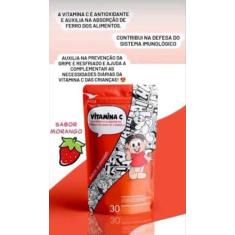Imagem de Vitamina C Kids - Turma Da Mônica - Sabor Morango - 30 Gomas - Global