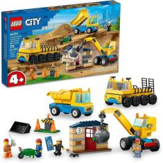 Imagem de LEGO City - Caminhões de Construção e Guindaste com Bola de Demolição 60391